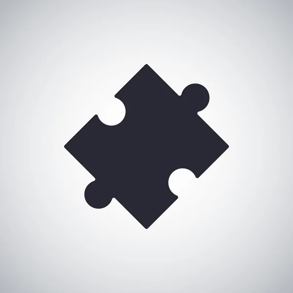 Puzzel platte pictogram — Stockvector