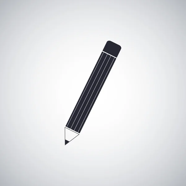 Bleistift flach Symbol — Stockvektor