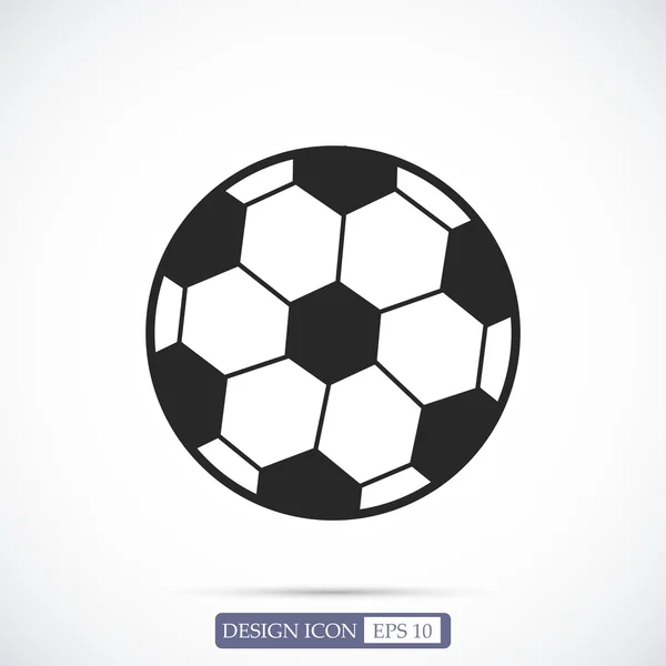 Classic soccer ball icon — Stock Vector