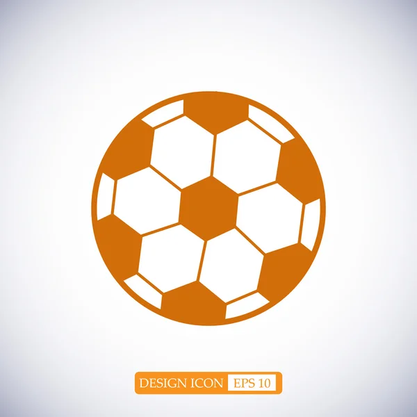 Icône de ballon de football classique — Image vectorielle