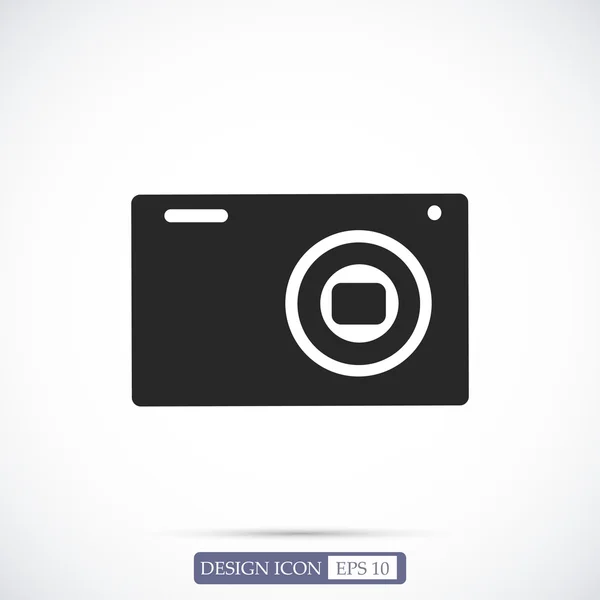 Φωτογραφική μηχανή 3d φωτογραφία εικονίδιο — Διανυσματικό Αρχείο