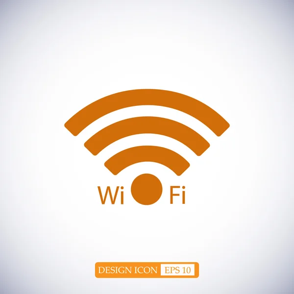 Icono plano Wi-Fi — Archivo Imágenes Vectoriales