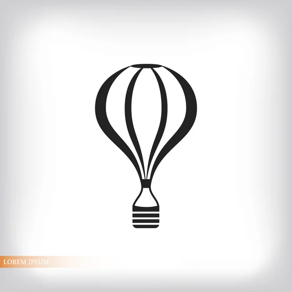 The air balloon flat icon — Stock Vector