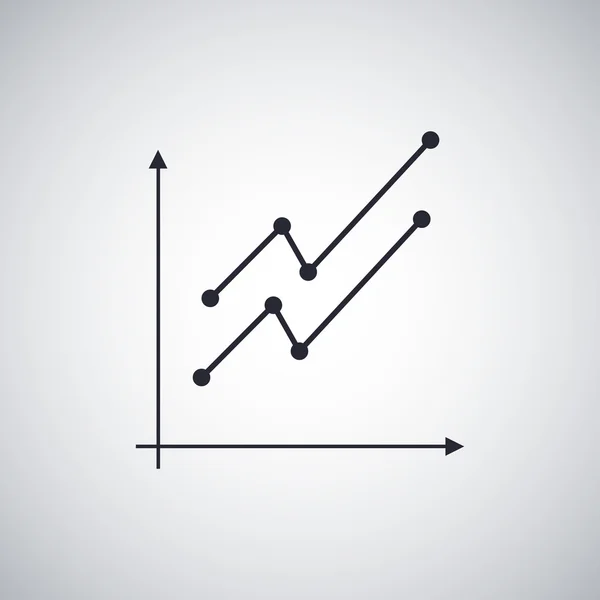 Graph Chart icon — Stock Vector