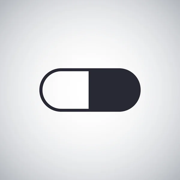 Capsule platte pictogram — Stockvector