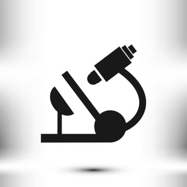 Mikroskop Vektör Simgesi