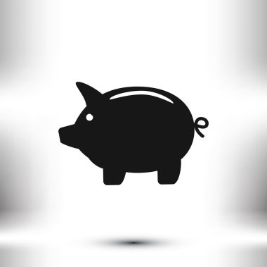 domuzcuk banka vektör simgesi