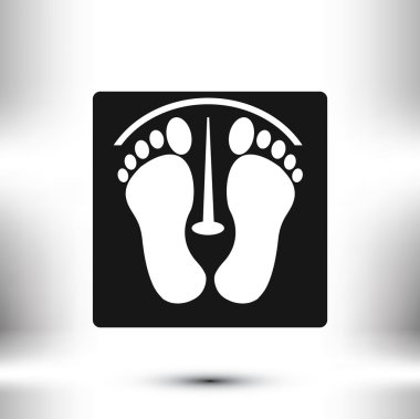 ayak izleri vektör simgesi