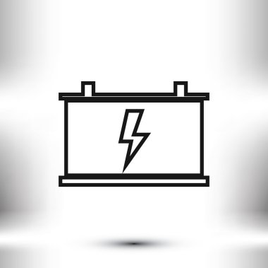 Araba akü vektör simgesi