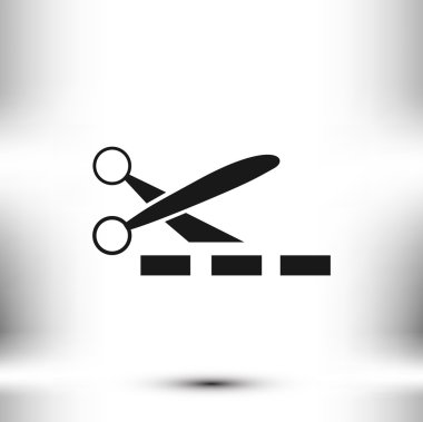 Makas vektör simgesi