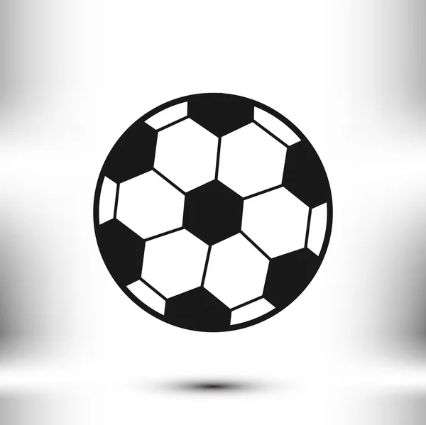 Icono de pelota de fútbol clásico — Vector de stock
