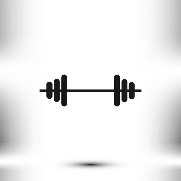 Sport barbell icon — Stock Vector