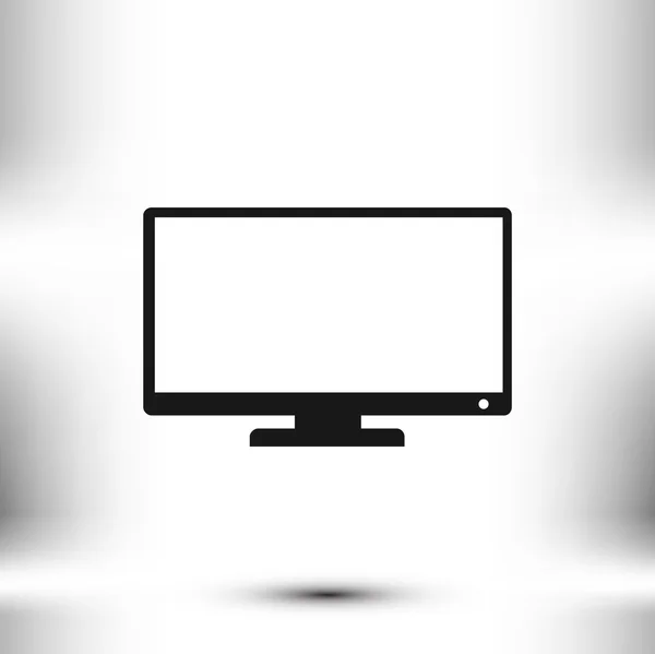 Televisie scherm pictogram — Stockvector