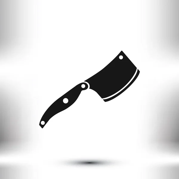 Cuchillo vector icono — Vector de stock