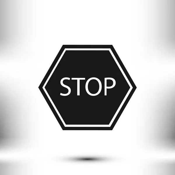 Stop vector pictogram — Stockvector