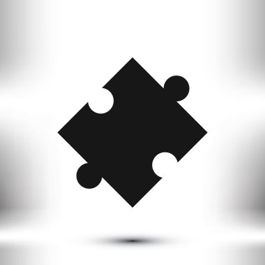 Bulmaca vektör simgesi