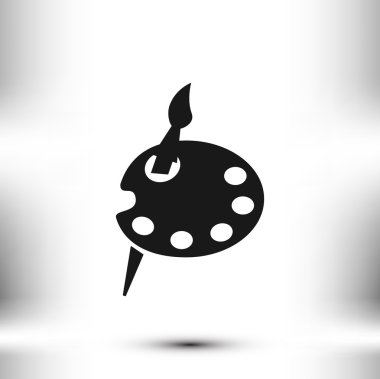 boya palet vektör simgesi