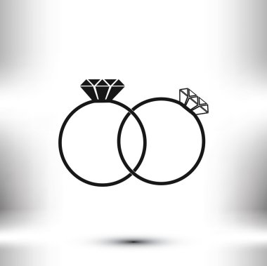 Yüzük vektör simgesi