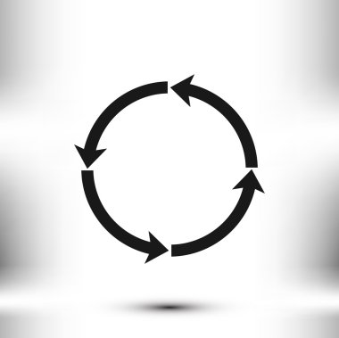 dairesel oklar vektör simgesi