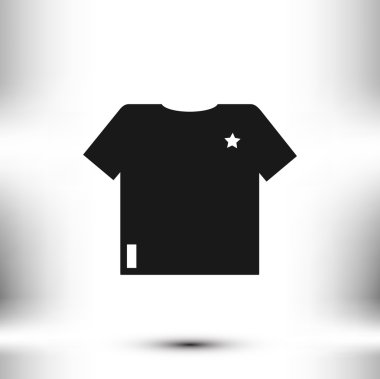 t-shirt vektör simgesi