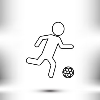 Futbol oyuncu siluet