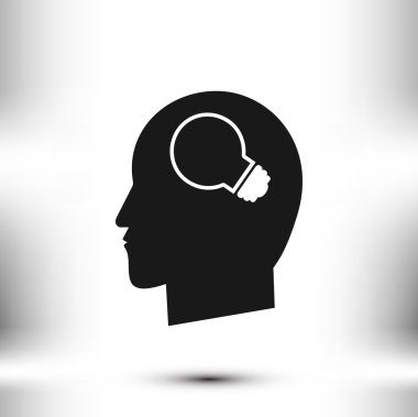 Yaratıcı fikirler ampul kavramı simgesi