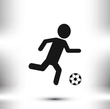 Futbol oyuncu siluet