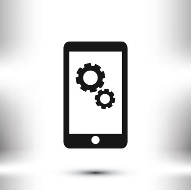 Akıllı telefon vektör simgesi