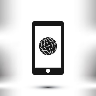 Akıllı telefon vektör simgesi