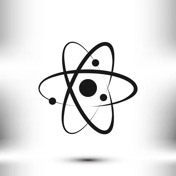 Atom-Zeichen-Symbol — Stockvektor