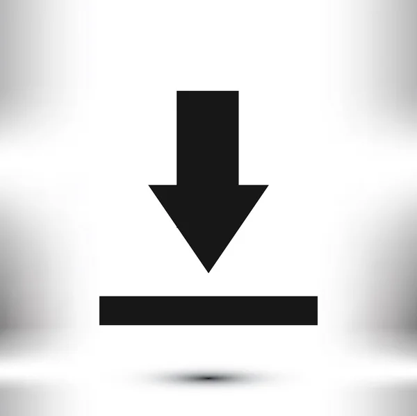 Subir icono botón — Vector de stock