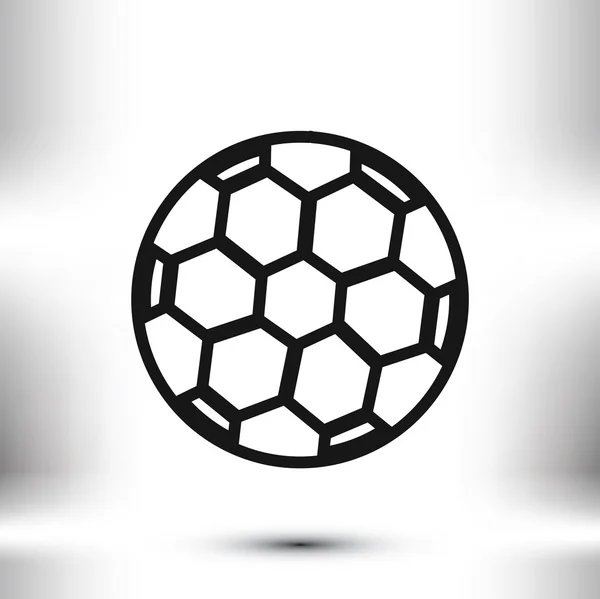 Icono de pelota de fútbol — Vector de stock