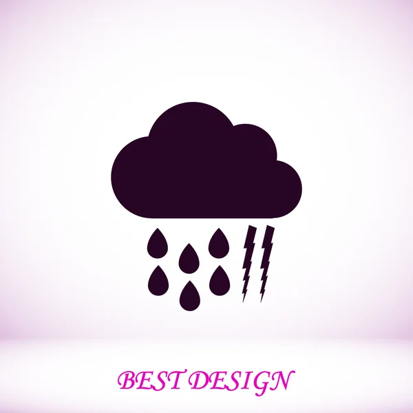 Weather cloud icon — Stock Vector