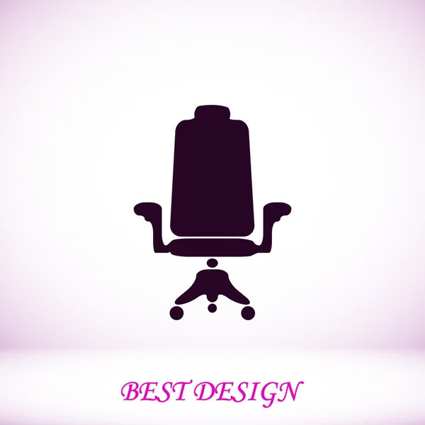 Icône chaise de bureau — Image vectorielle