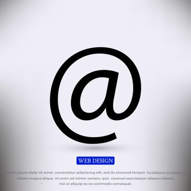 düz e-posta simgesi 