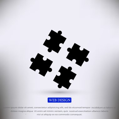 puzzle parçaları simgesi