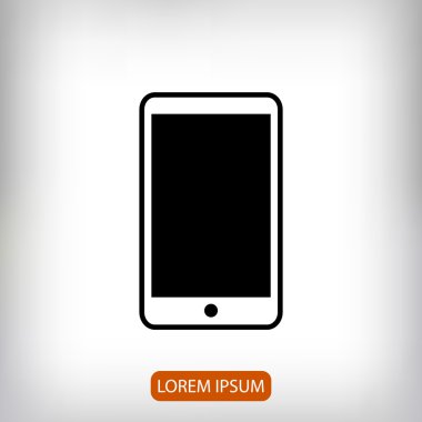 Telefon Düz Simgesi