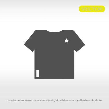 Tişört Düz Simgesi