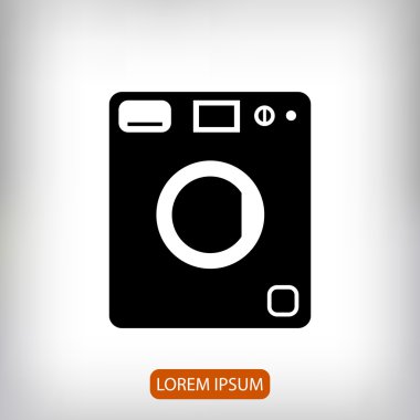 Çamaşır makinesi düz simgesi 