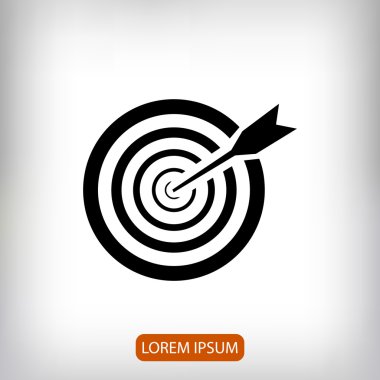 Amaç düz simgesi 