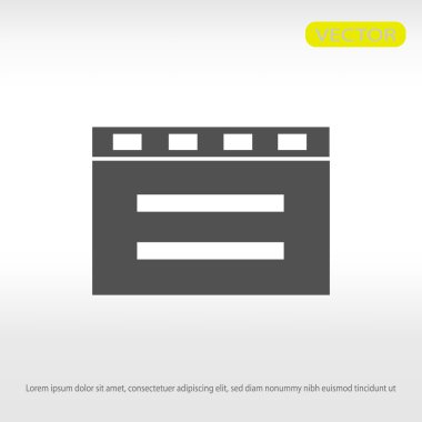 sinema clapper boş alan ile  