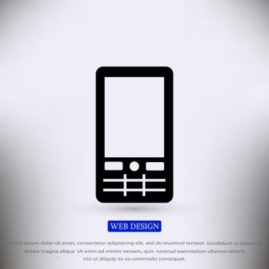 Telefon Düz Simgesi