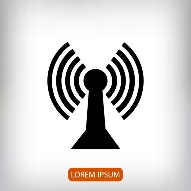 iletişim düz simgesi 