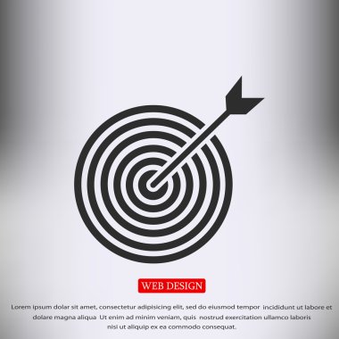 Amaç vektör simgesi