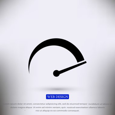 hız göstergesi düz simgesi 