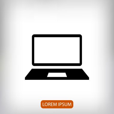 Bilgisayar Düz Simgesi 