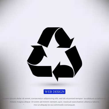 geri dönüşüm işareti simgesi