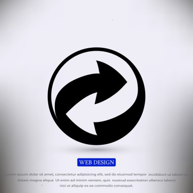 geri dönüşüm işareti simgesi