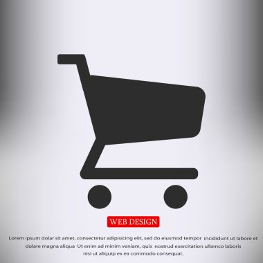 alışveriş grafik düz simgesi