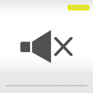 düz hoparlör simgesi